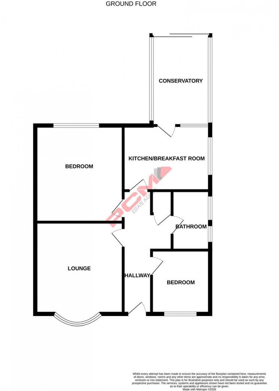 Floorplan for Rowan Close, St. Leonards-On-Sea