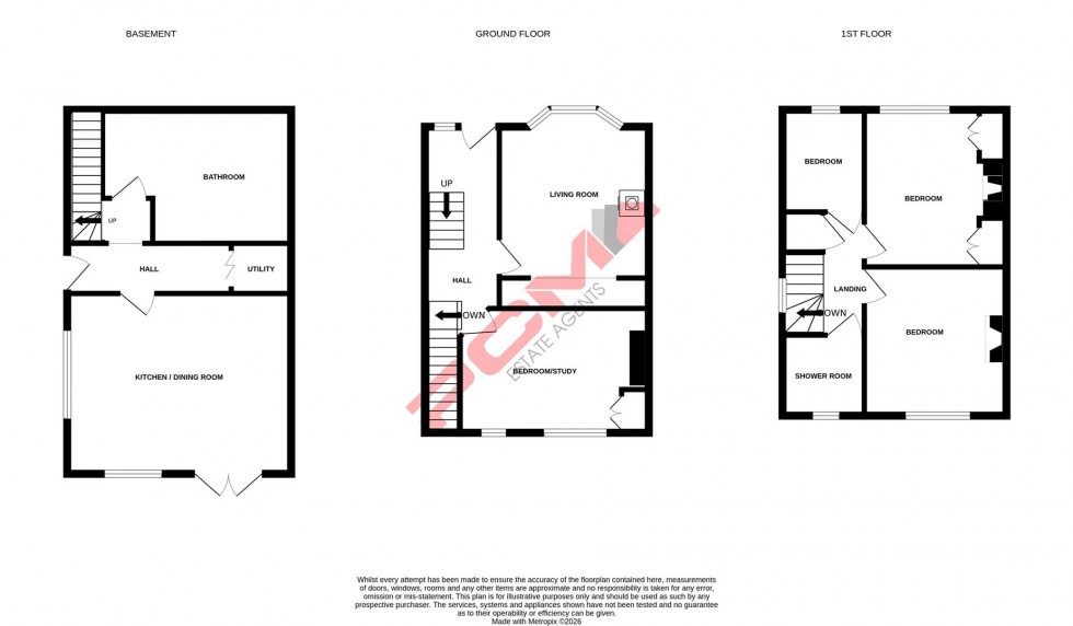 Floorplan for Harold Road, Hastings