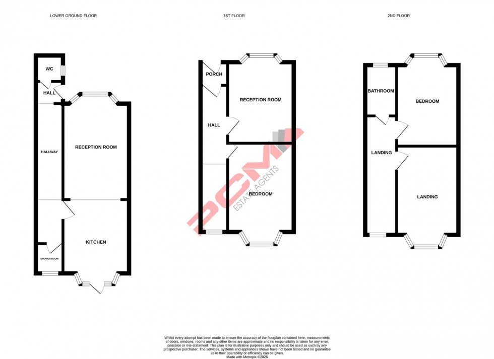 Floorplan for St. Georges Road, Hastings