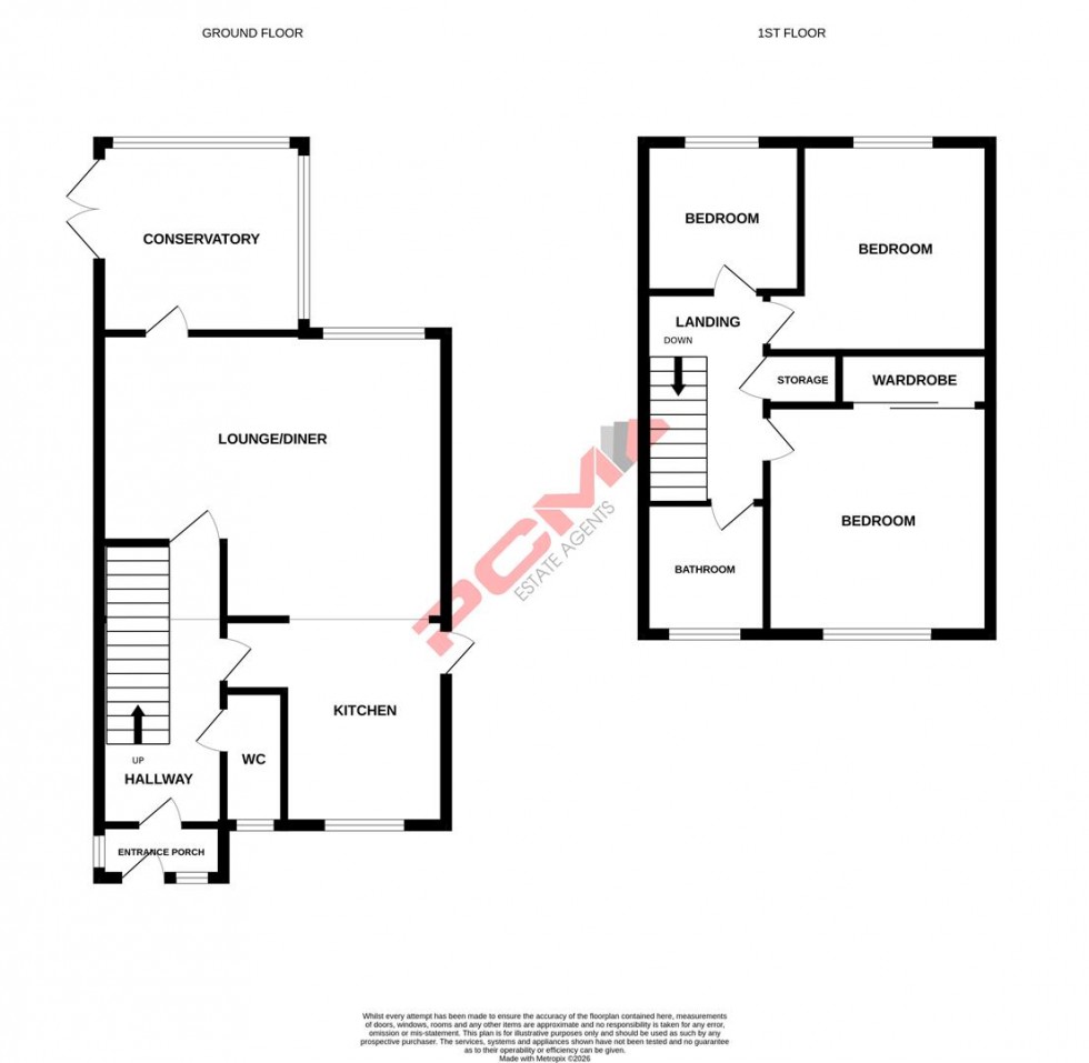 Floorplan for De Chardin Drive, Hastings