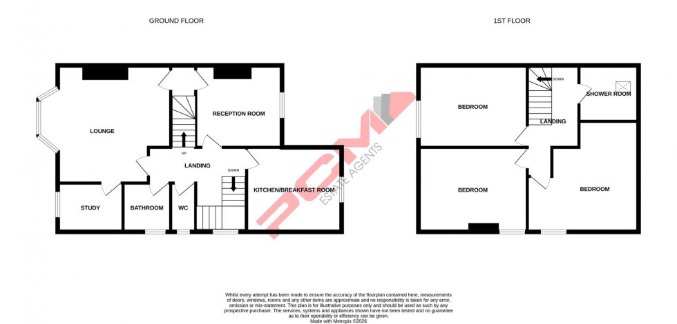 Floorplan for Lower Park Road, Hastings