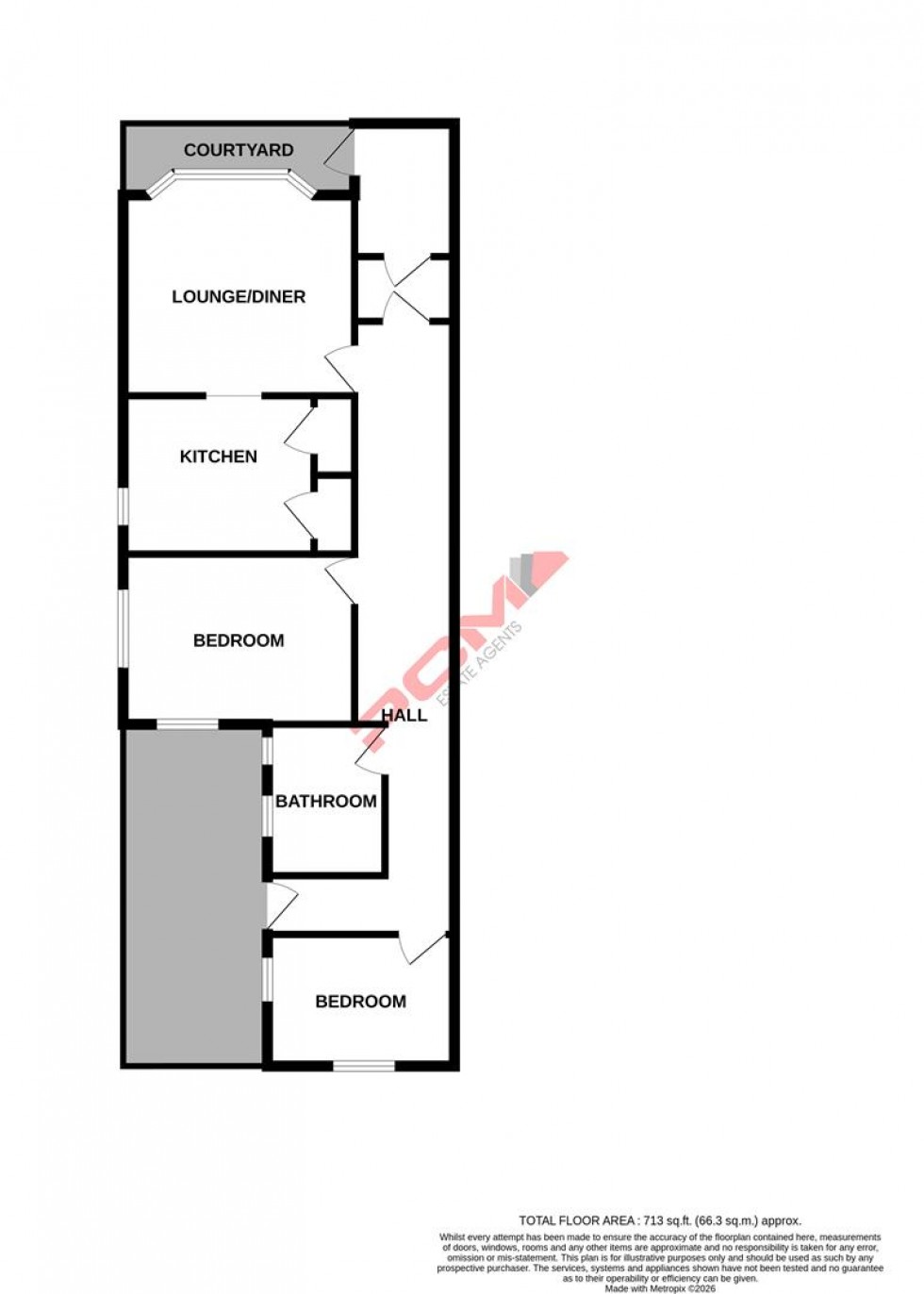 Floorplan for Church Road, St. Leonards-on-sea