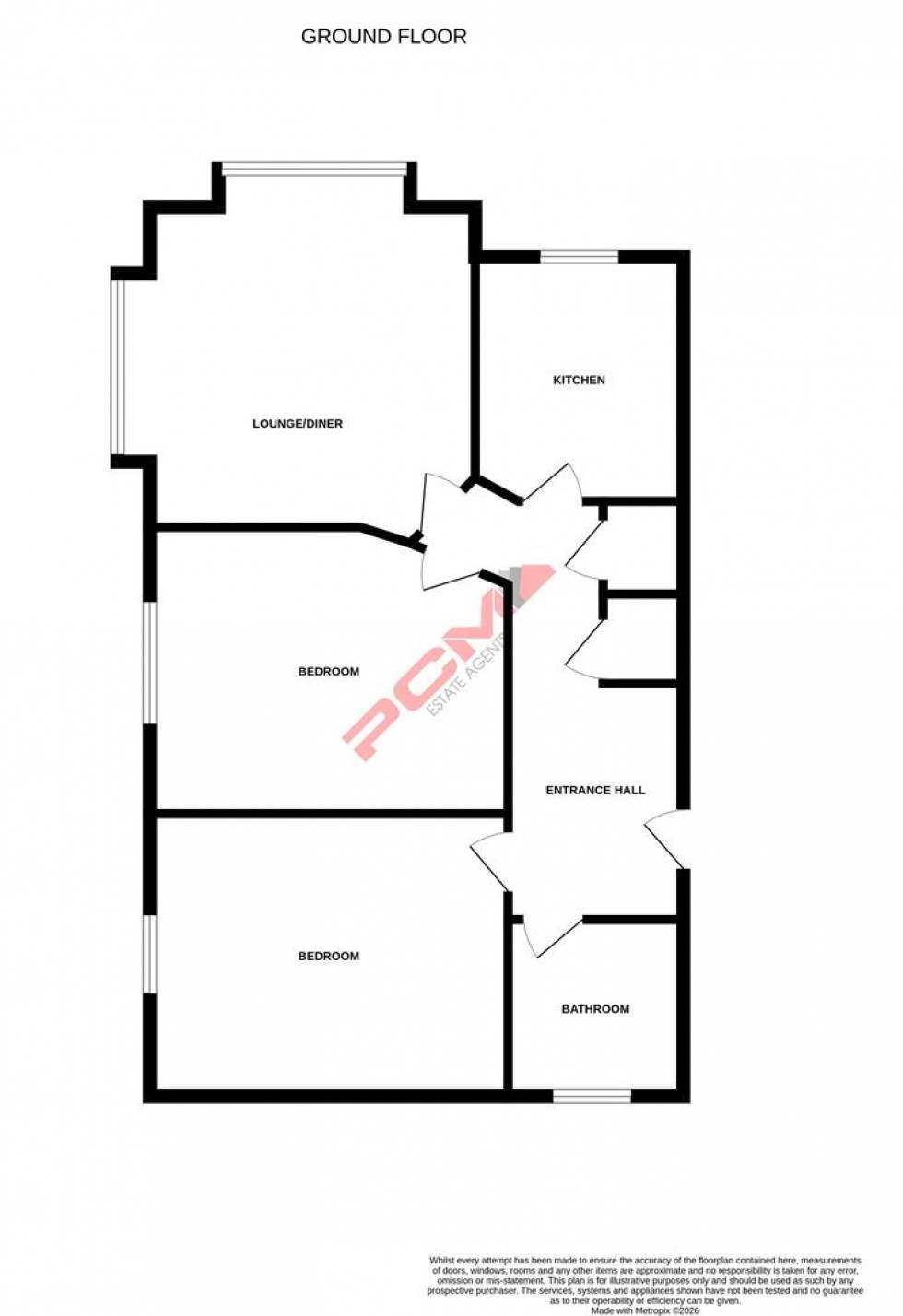 Floorplan for Welton Rise, St Leonards-On-Sea