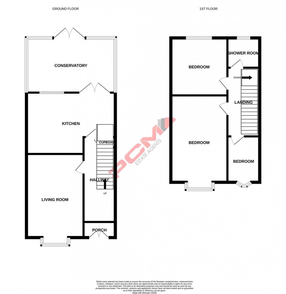 Floorplan for Ashbrook Road, St. Leonards-On-Sea