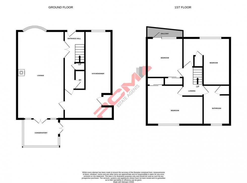 Floorplan for Fairlight Road, Hastings
