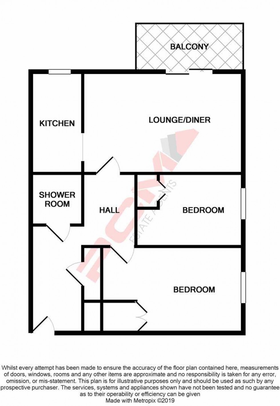 Floorplan for St. Helens Crescent, Hastings