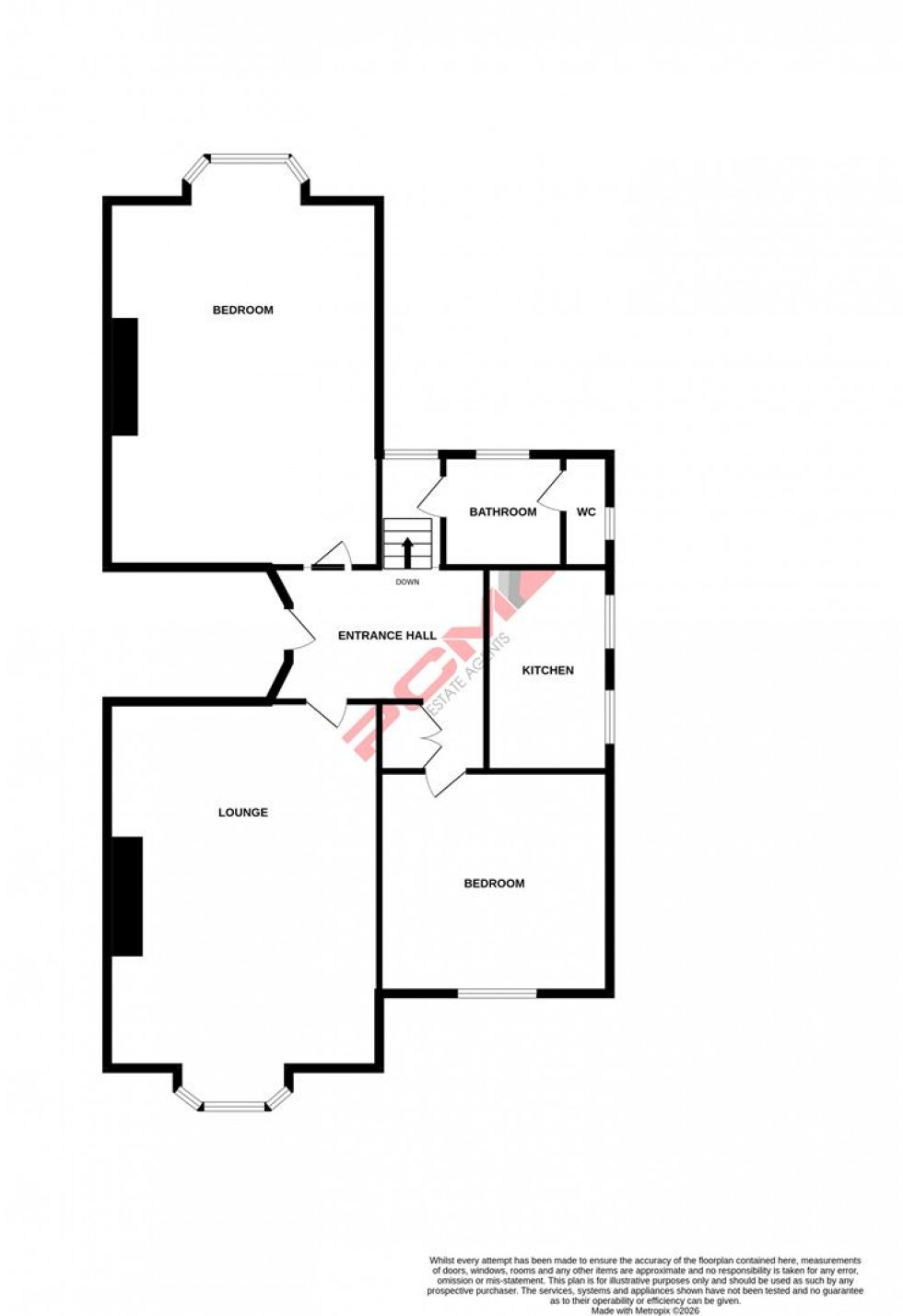 Floorplan for Upper Maze Hill, St Leonards-On-Sea