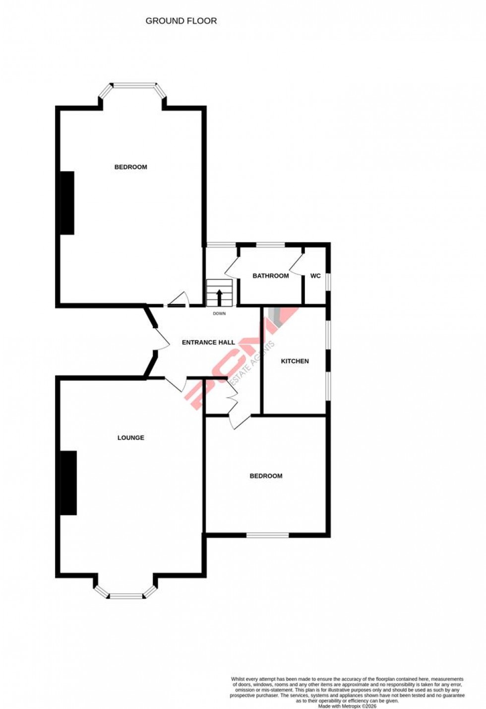 Floorplan for Upper Maze Hill, St Leonards-On-Sea