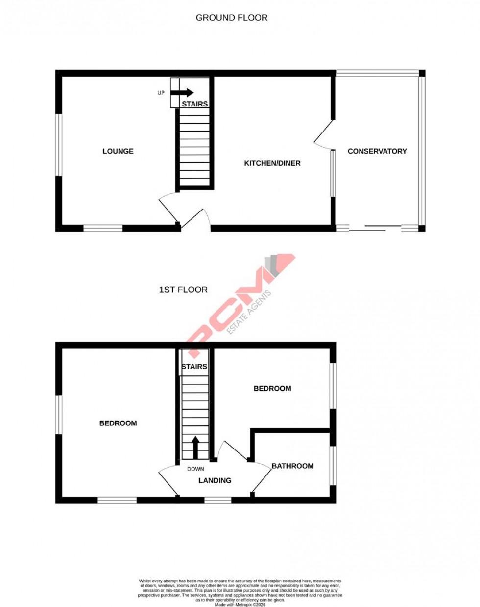 Floorplan for Wentworth Way, St. Leonards-On-Sea