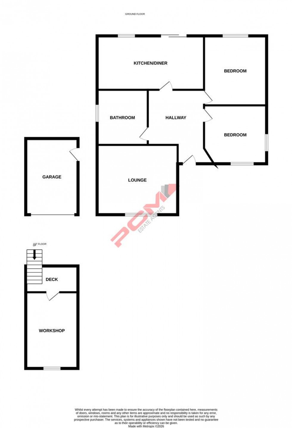 Floorplan for Tudor Avenue, St Leonards-on-sea