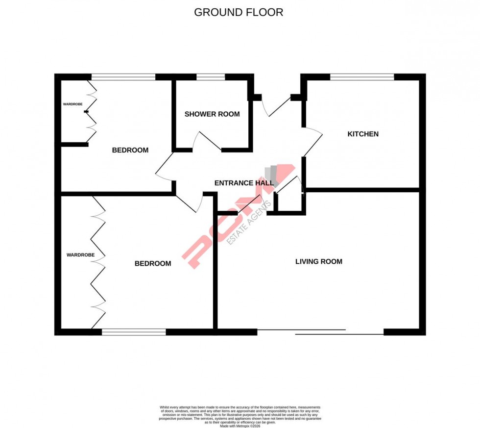 Floorplan for Pond Close, Broad Oak