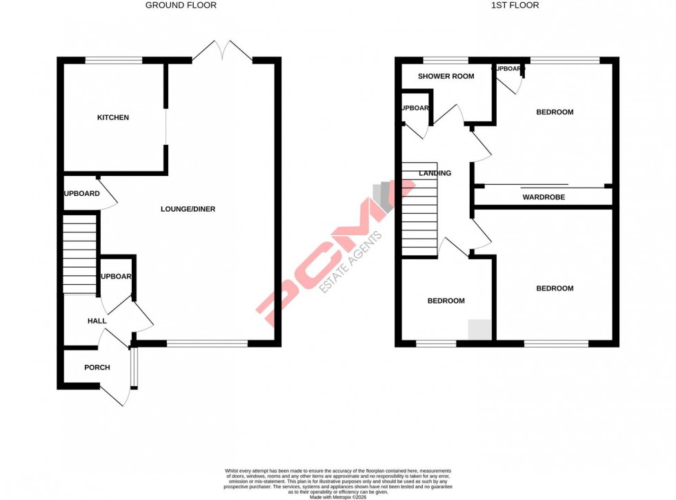 Floorplan for Paxhill Close, St. Leonards-on-sea