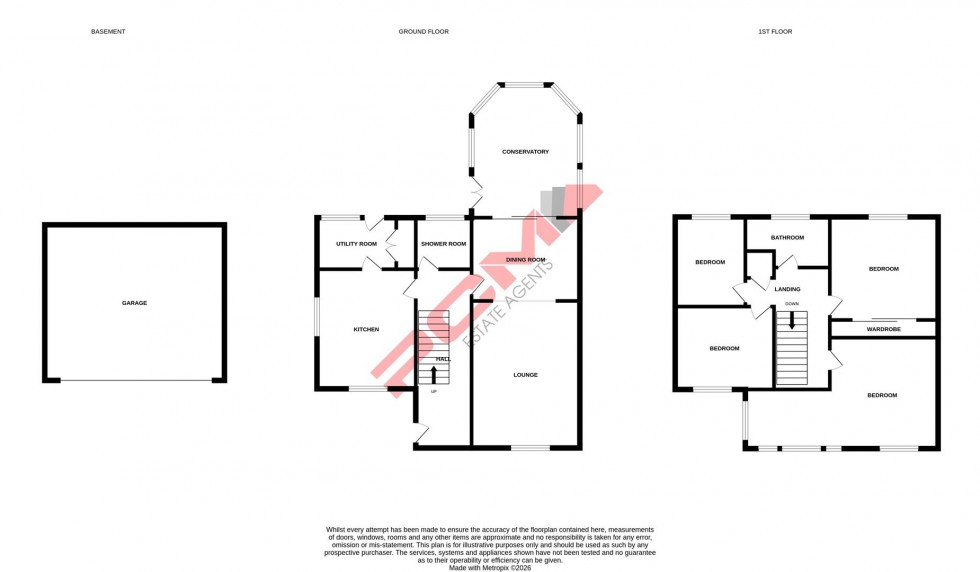 Floorplan for Fairlight Road, Hastings