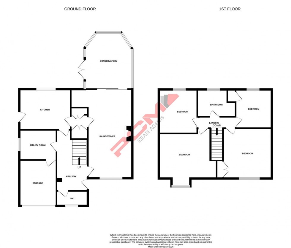 Floorplan for Fletcher Avenue, St. Leonards-On-Sea