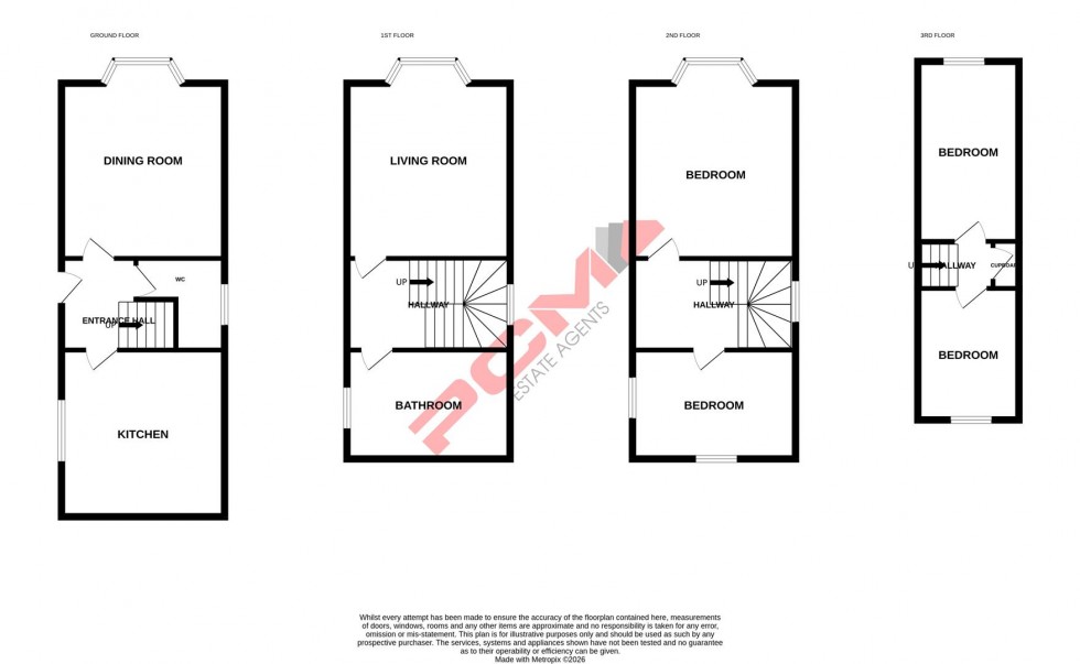 Floorplan for East Parade, Hastings