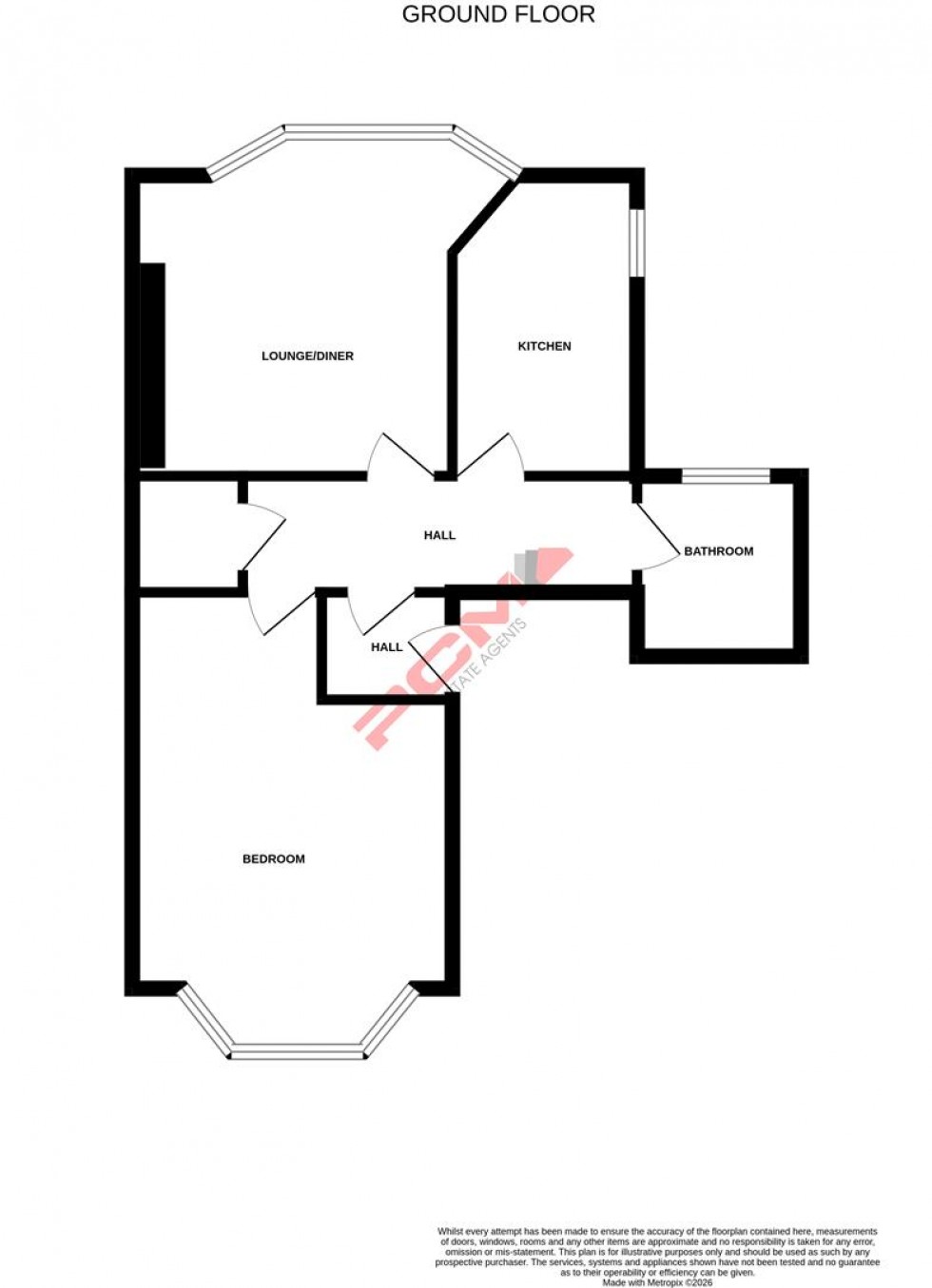 Floorplan for Baldslow Road, Hastings