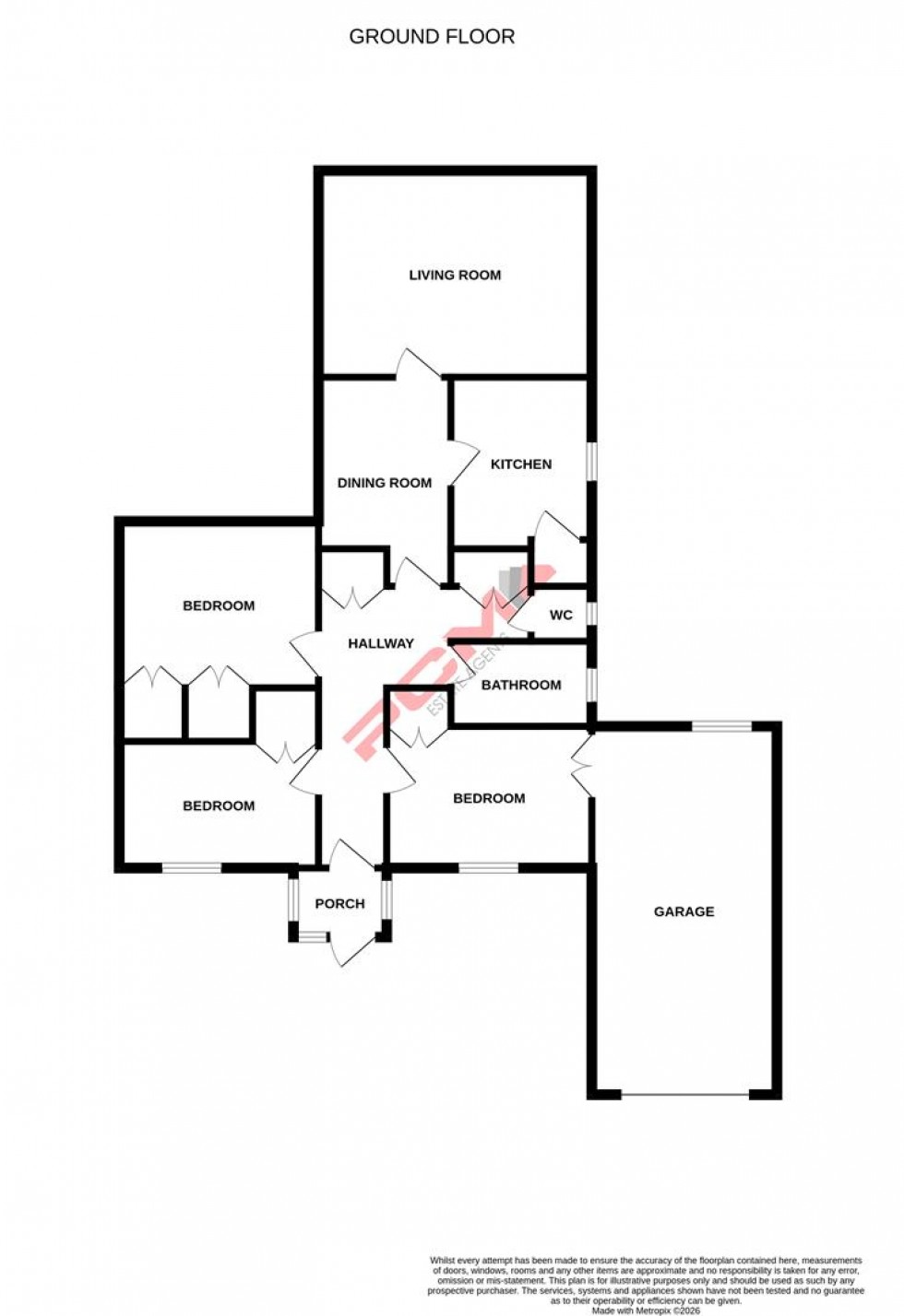 Floorplan for Pine Avenue, Hastings