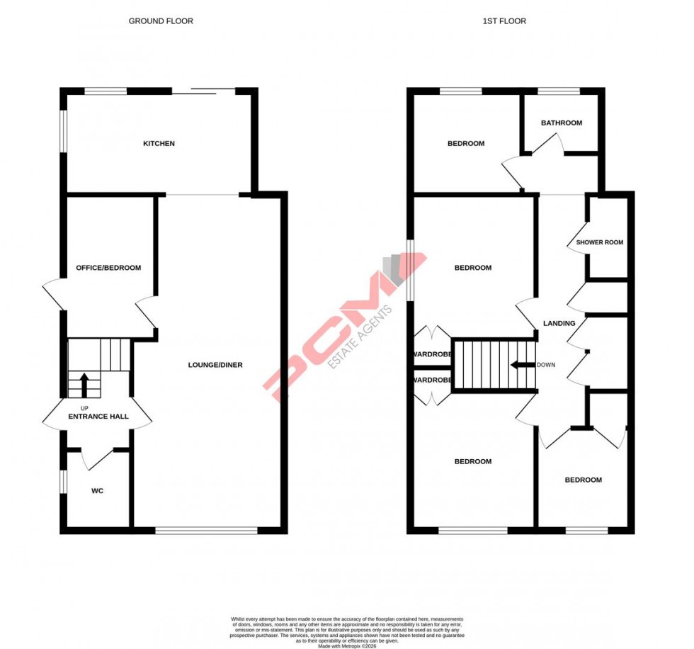 Floorplan for Marlow Drive, St. Leonards-on-sea
