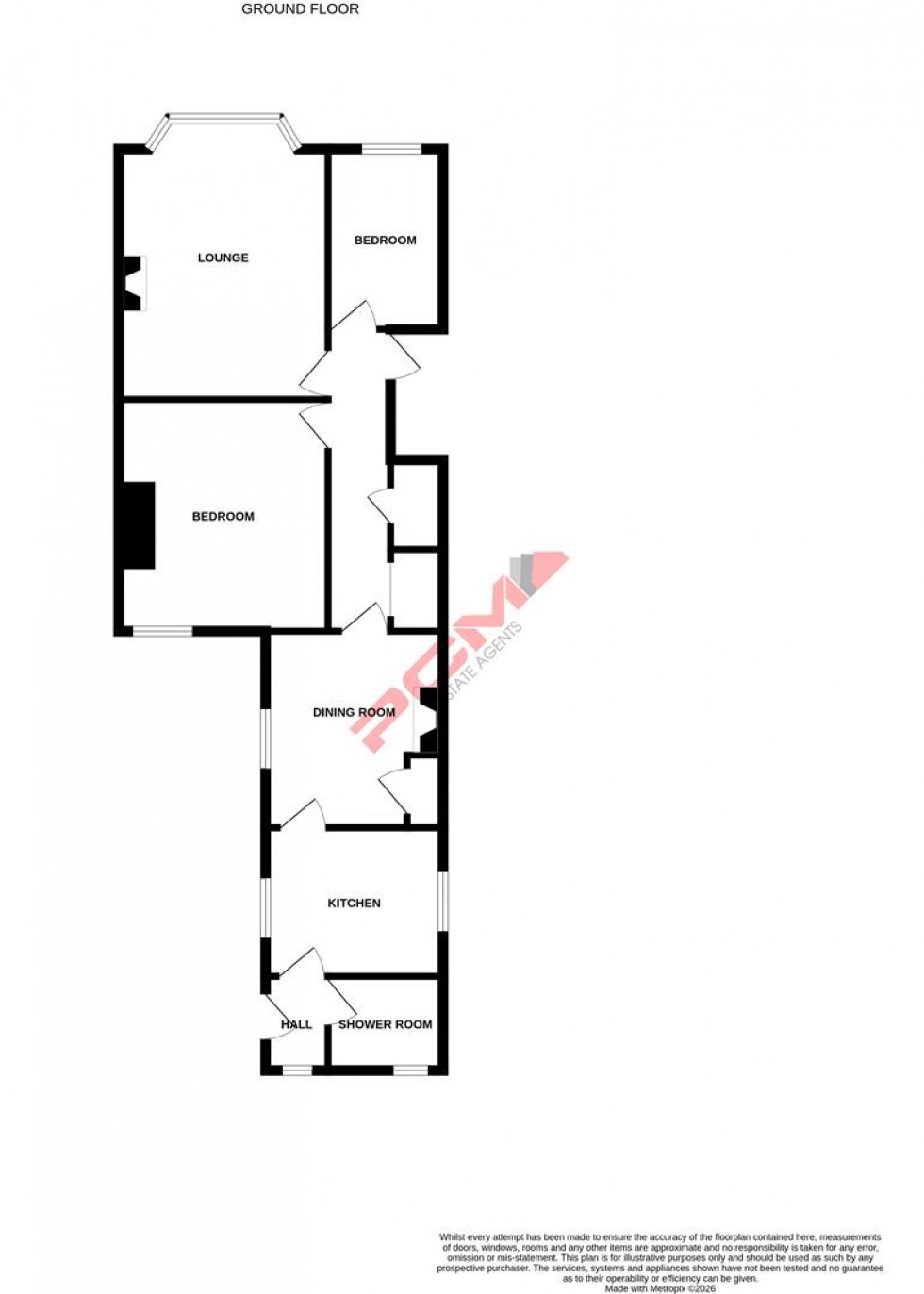 Floorplan for Ashburnham Road, Hastings