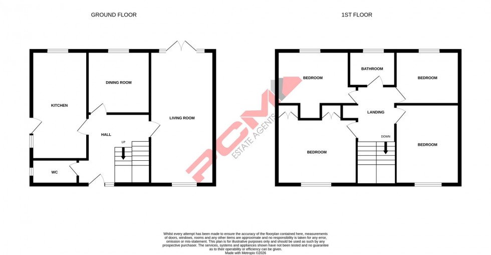 Floorplan for Winterbourne Close, Hastings