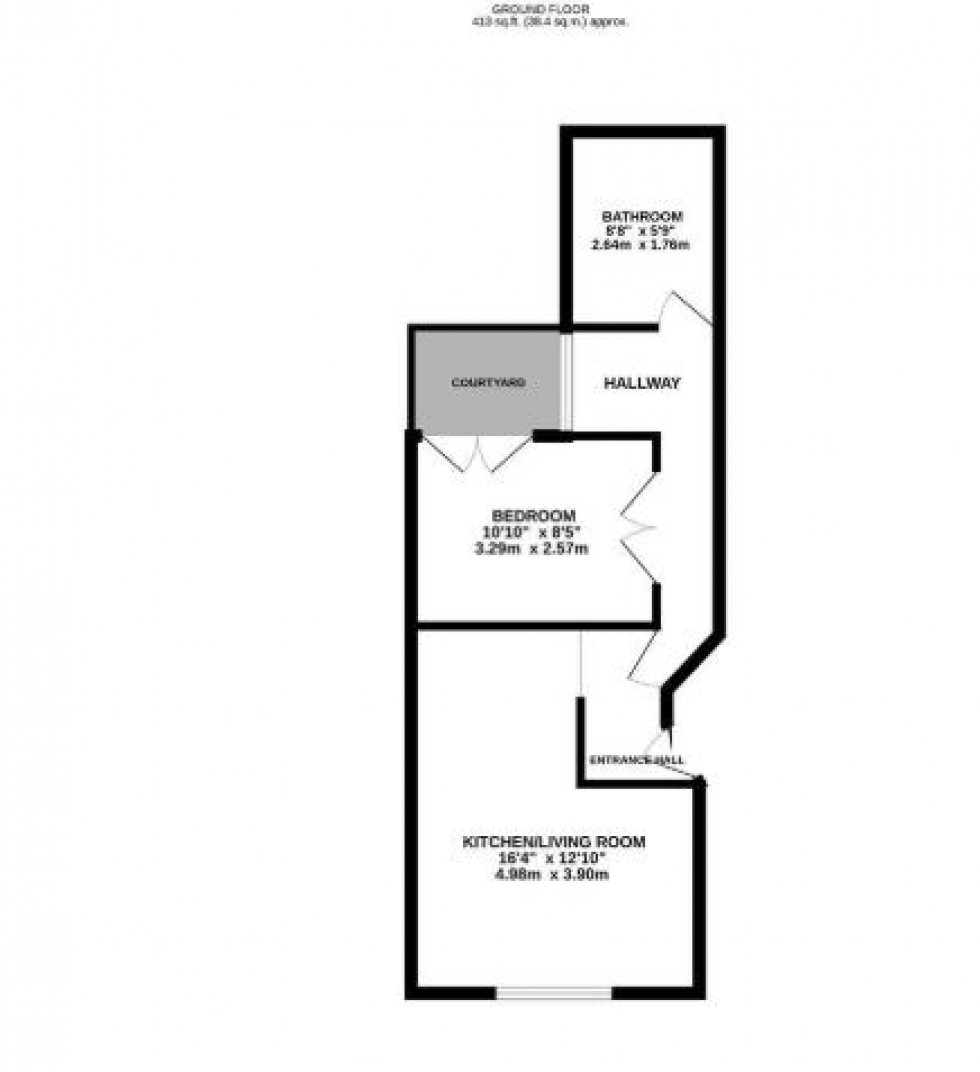 Floorplan for Milward Road, Hastings