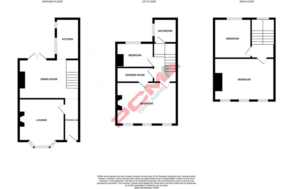 Floorplan for Mann Street, Hastings