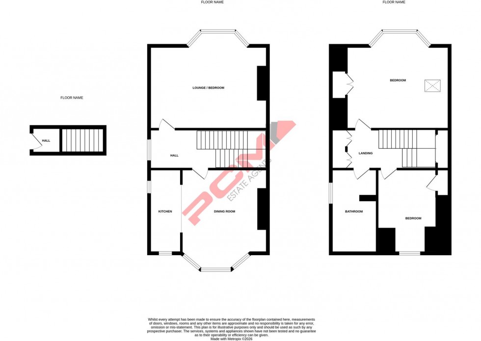 Floorplan for Milward Road, Hastings
