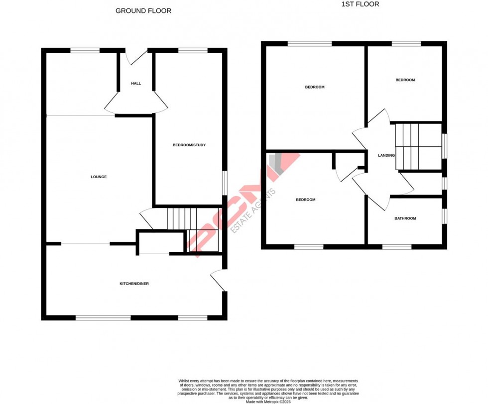 Floorplan for Hillside Road, Hastings
