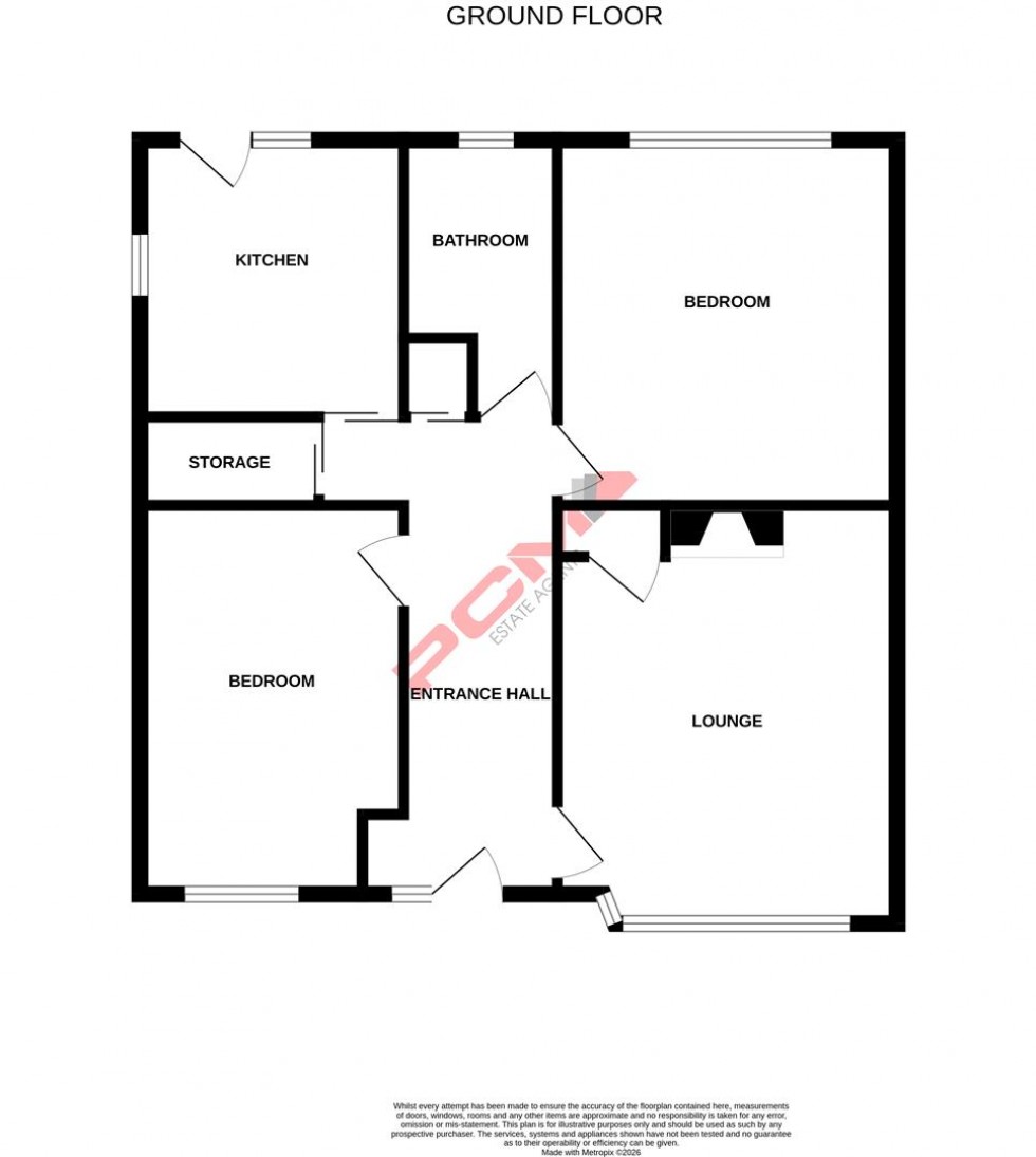Floorplan for Rock Lane, Hastings