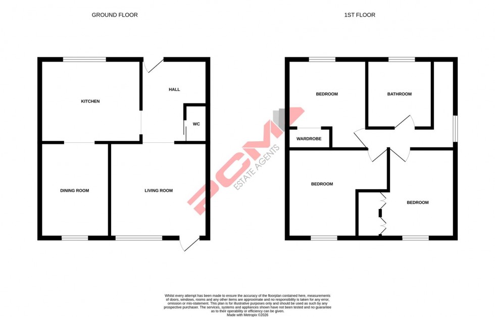 Floorplan for Oxford Road, St. Leonards-On-Sea