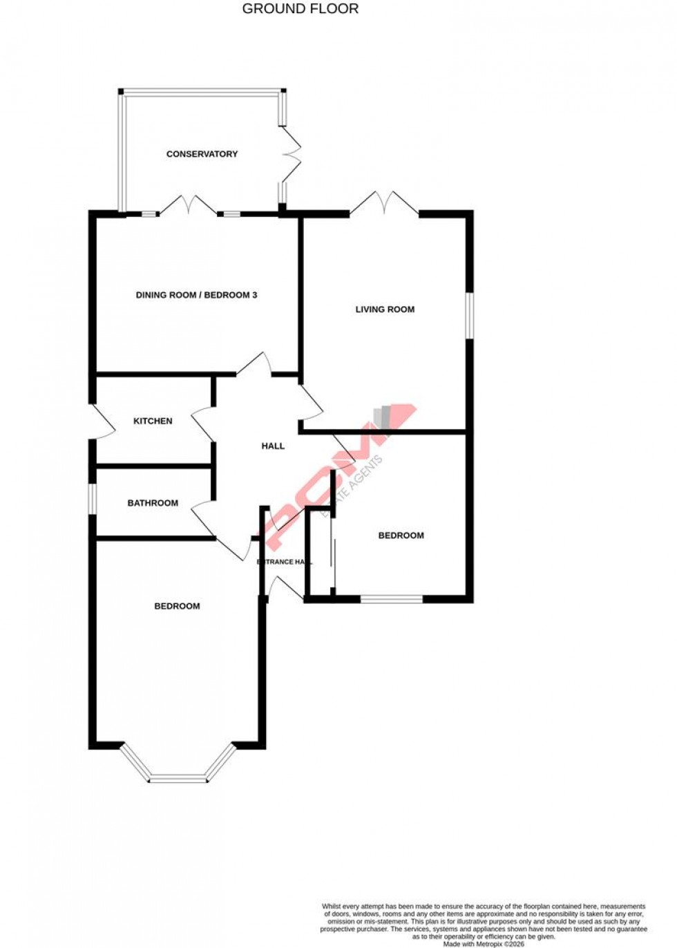 Floorplan for Ponswood Road, St. Leonards-On-Sea