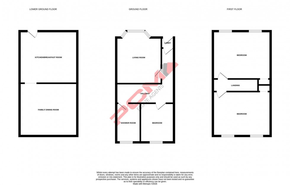 Floorplan for Harold Road, Hastings