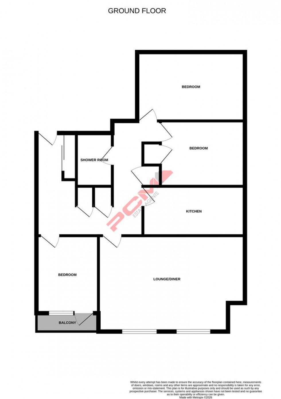 Floorplan for St. Helens Road, Hastings