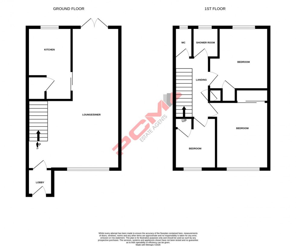 Floorplan for Manston Way, Hastings