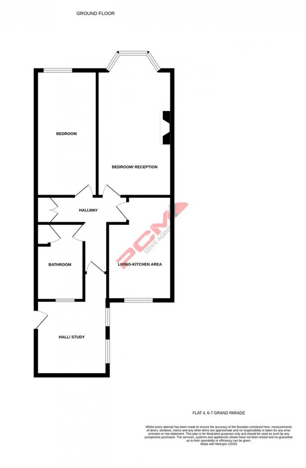 Floorplan for Grand Parade, St. Leonards-On-Sea