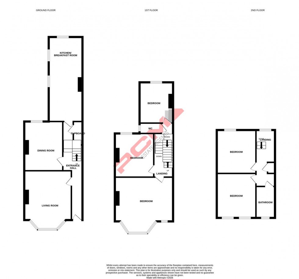 Floorplan for Braybrooke Road, Hastings