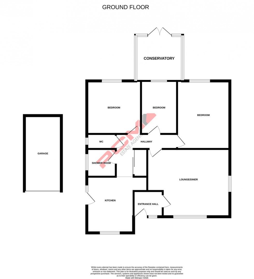 Floorplan for Whittingtons Way, Hastings