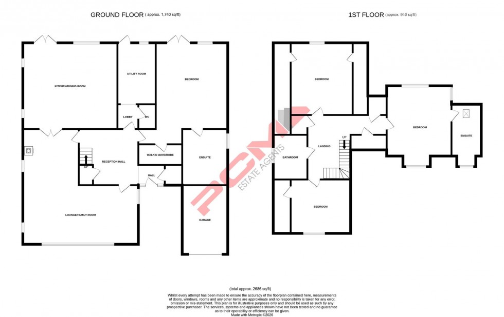 Floorplan for Commanders Walk, Fairlight, Hastings