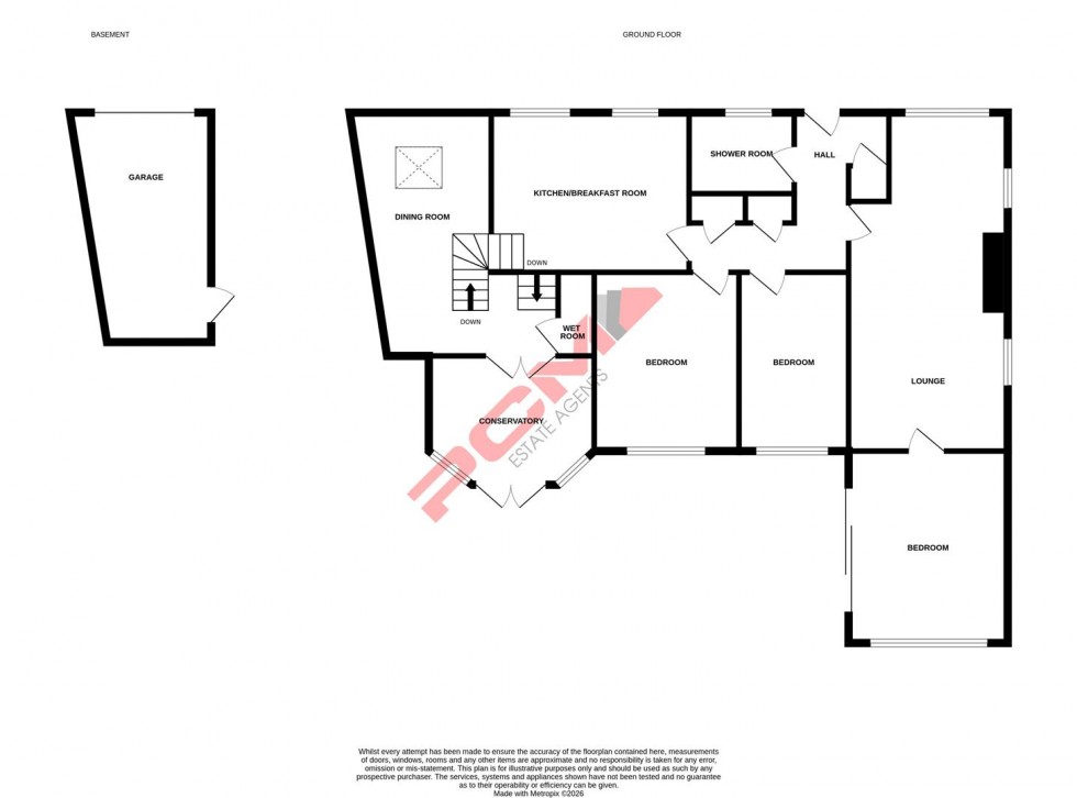 Floorplan for Grange Avenue, Hastings