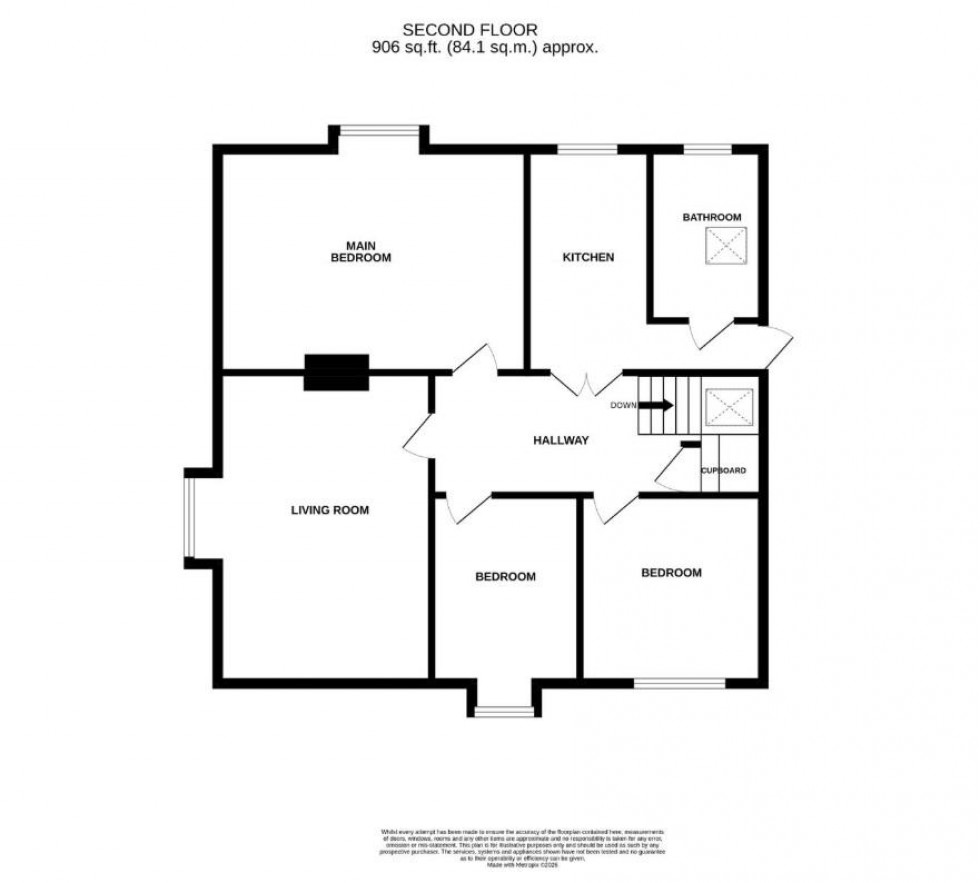Floorplan for Hollington Park Road, St. Leonards-On-Sea