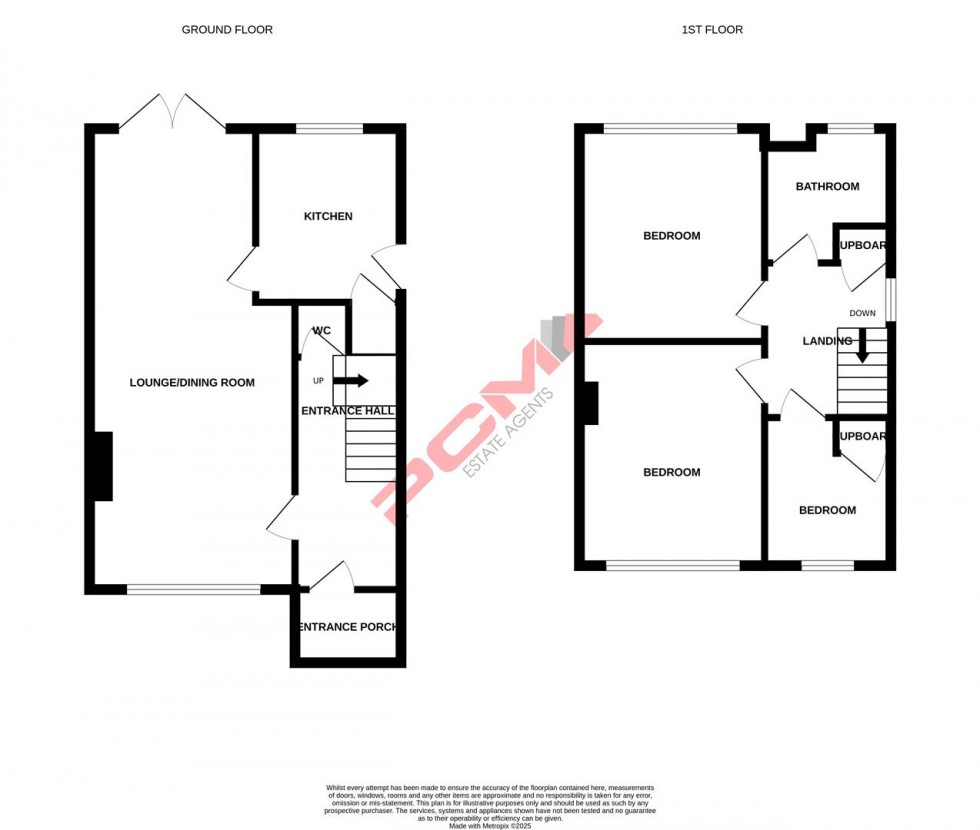 Floorplan for Fairstone Close, Hastings