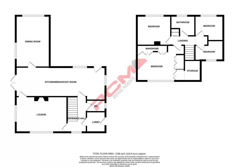 Floorplan for Elphinstone Road, Hastings