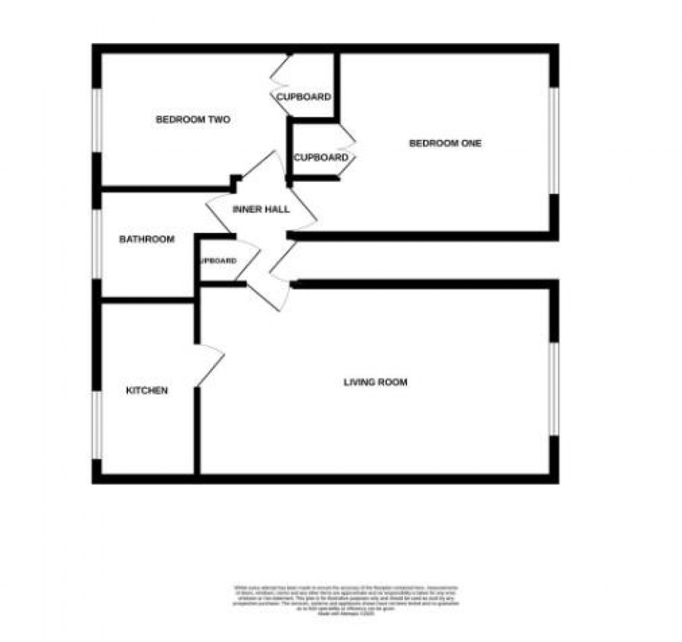 Floorplan for Fairlight Gardens, Fairlight, Hastings