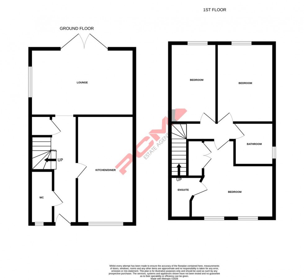 Floorplan for Beynon Way, Hastings