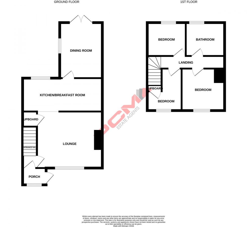 Floorplan for Quebec Road, St. Leonards-On-Sea