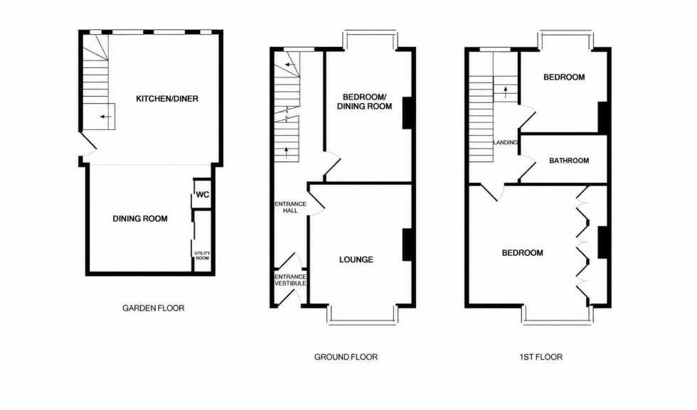 Floorplan for Harold Road, Hastings