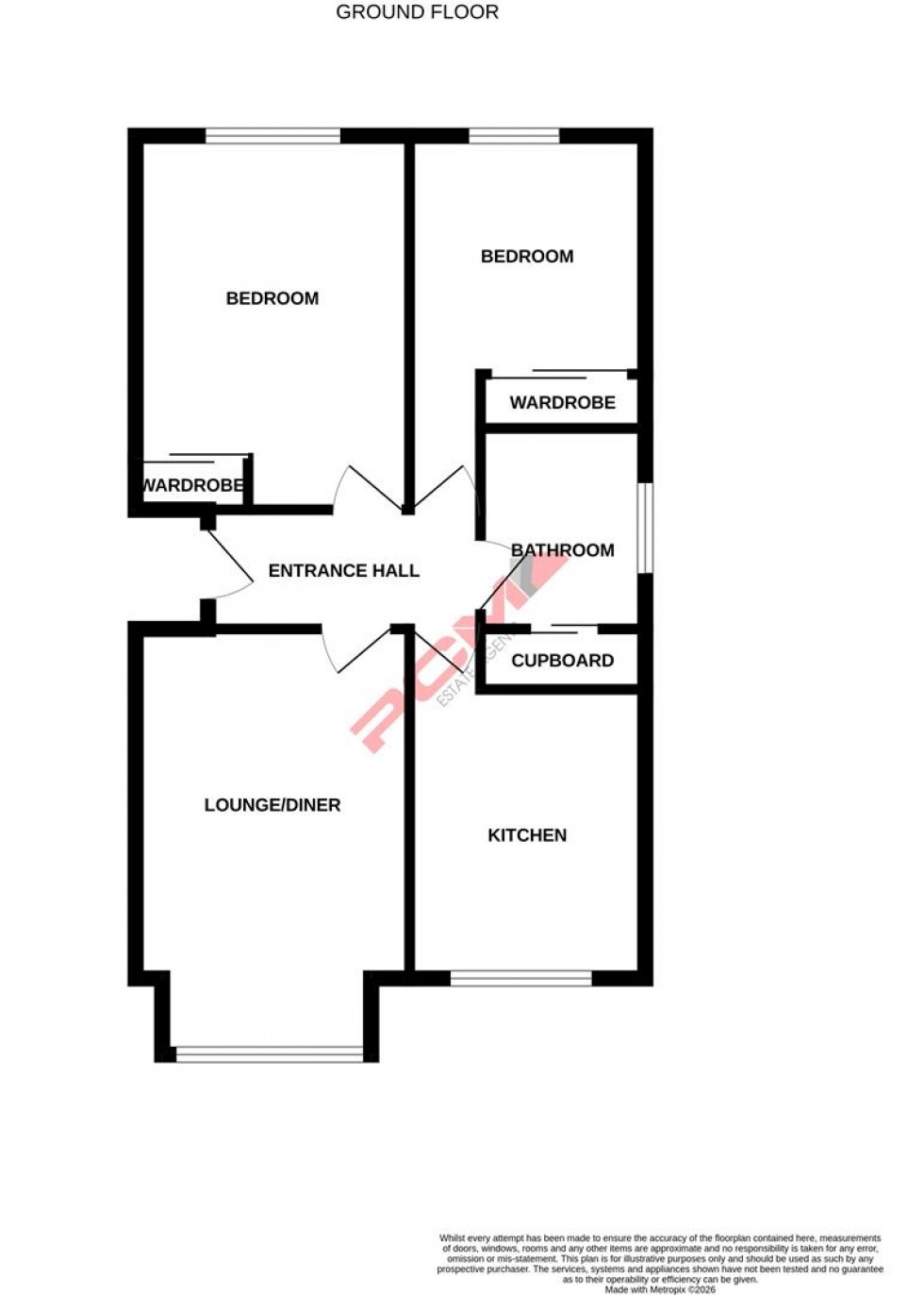 Floorplan for Fearon Road, Hastings