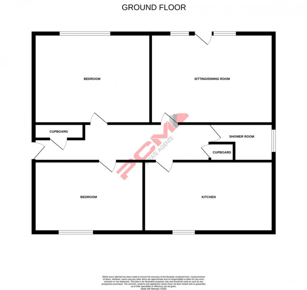Floorplan for Springfield Road, St. Leonards-On-Sea
