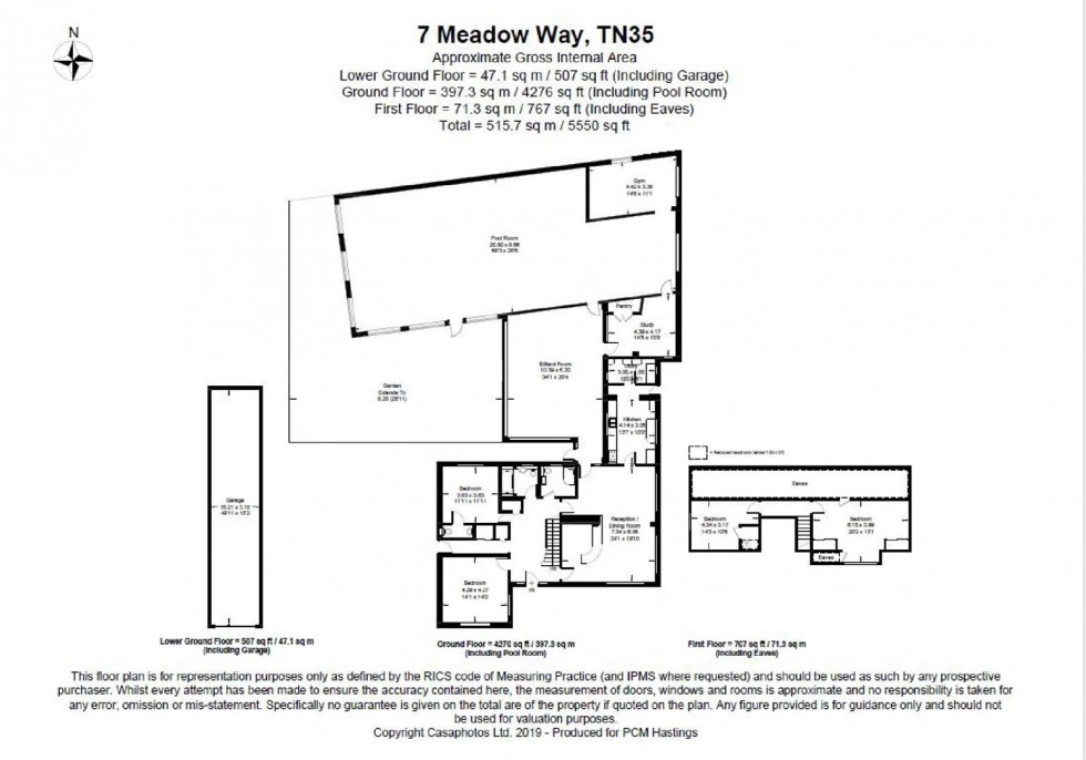 Floorplan for Meadow Way, Fairlight