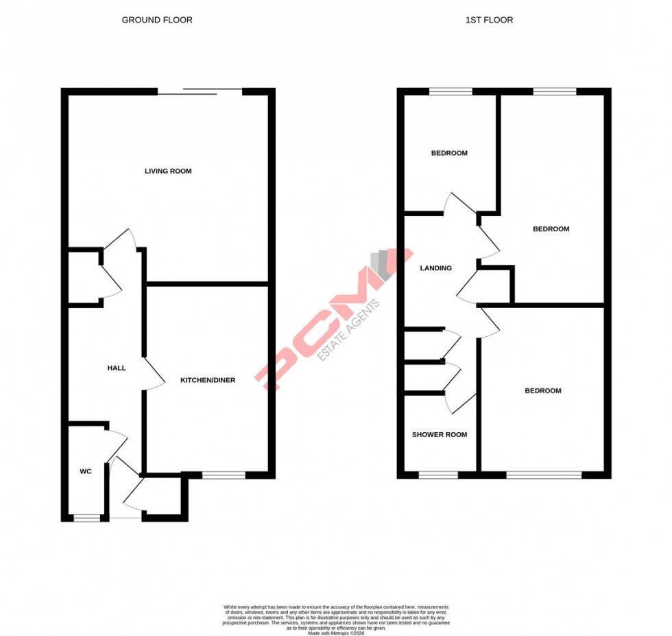 Floorplan for Hertford Close, St. Leonards-On-sea